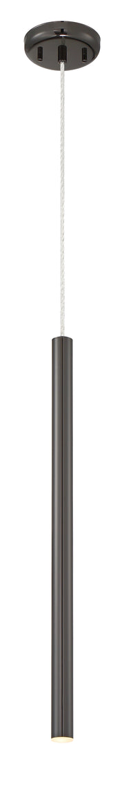 Forest 1 Light 4.75" Pendant, 917 Series, 24" Tall in Pearl Black