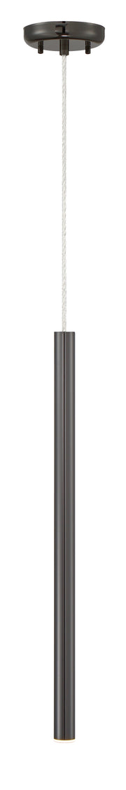 Forest 1 Light 4.75" Pendant, 917 Series, 24" Tall in Pearl Black