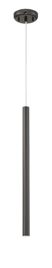 Forest 1 Light 4.75" Pendant, 917 Series, 24" Tall in Pearl Black