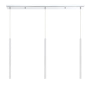 Forest 3 Light 46" Linear Pendant, 24" Tall in Chrome