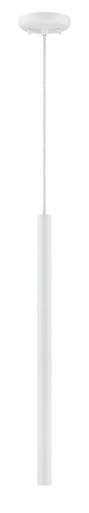 Forest 1 Light 4.75" Pendant, 917 Series, 24" Tall in Matte White