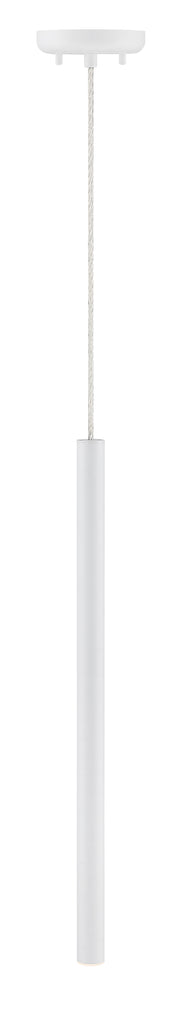 Forest 1 Light 4.75" Pendant, 917 Series, 24" Tall in Matte White