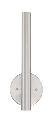 Forest 2 Light 4.75" Wall Sconce, 13.75" Tall in Brushed Nickel