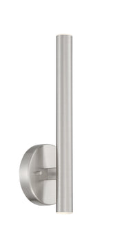 Forest 2 Light 4.75" Wall Sconce, 13.75" Tall in Brushed Nickel