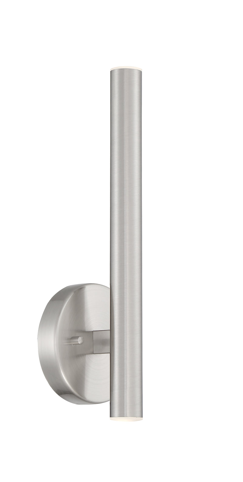 Forest 2 Light 4.75" Wall Sconce, 13.75" Tall in Brushed Nickel