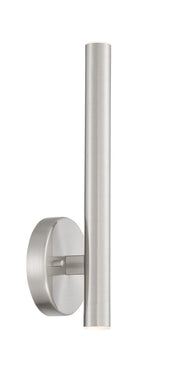 Forest 2 Light 4.75" Wall Sconce, 13.75" Tall in Brushed Nickel