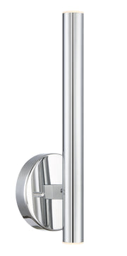 Forest 2 Light 4.75" Wall Sconce, 13.75" Tall in Chrome