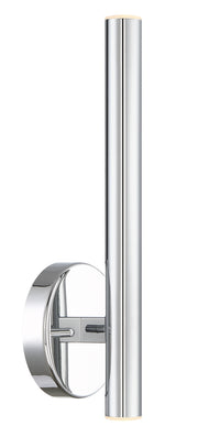 Forest 2 Light 4.75" Wall Sconce, 13.75" Tall in Chrome