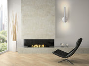 Forest 2 Light 4.75" Wall Sconce, 13.75" Tall in Chrome in a room setting