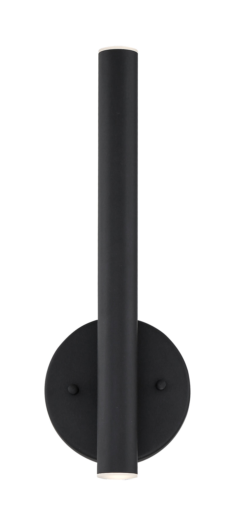 Forest 2 Light 4.75" Wall Sconce, 13.75" Tall in Matte Black