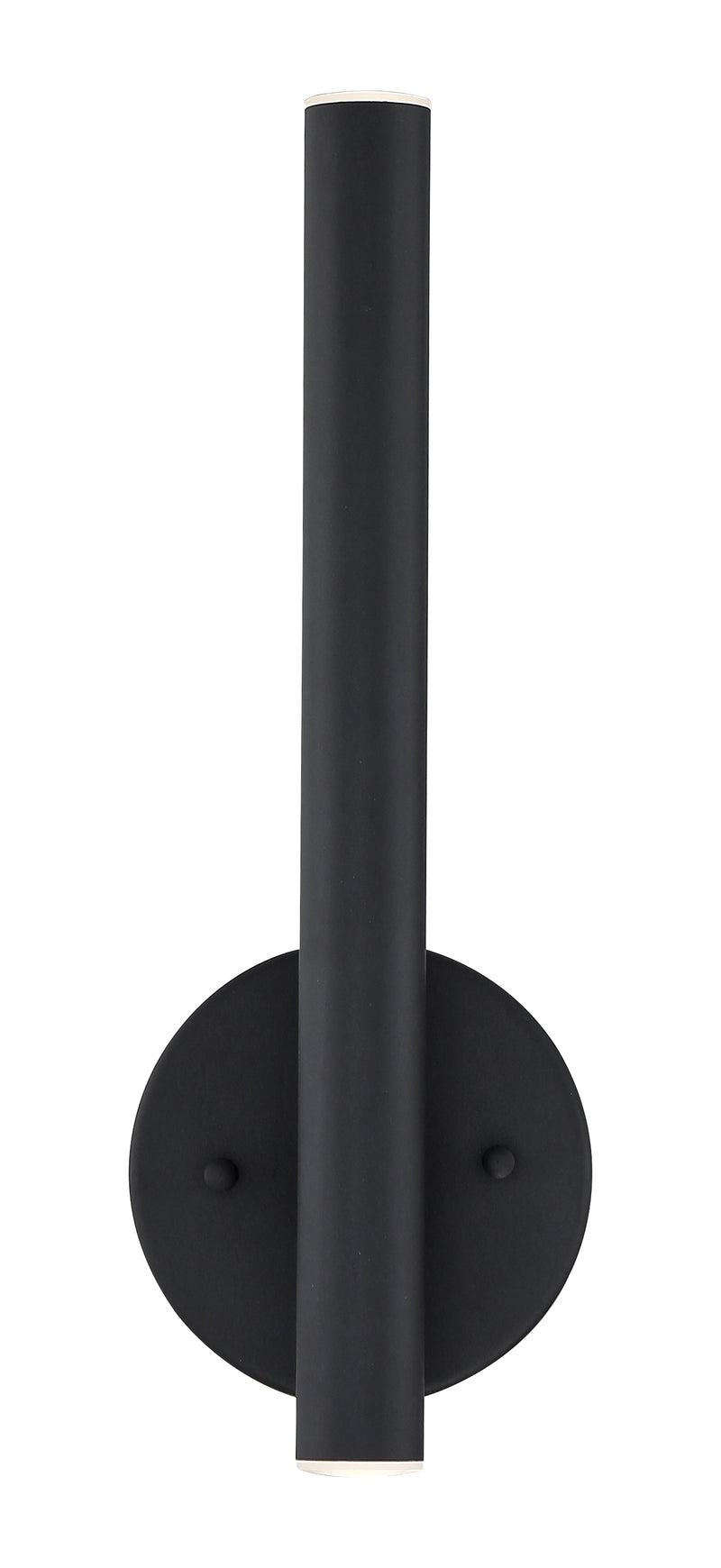 Forest 2 Light 4.75" Wall Sconce, 13.75" Tall in Matte Black
