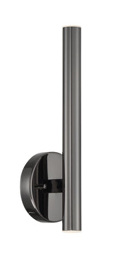Forest 2 Light 4.75" Wall Sconce, 13.75" Tall in Pearl Black