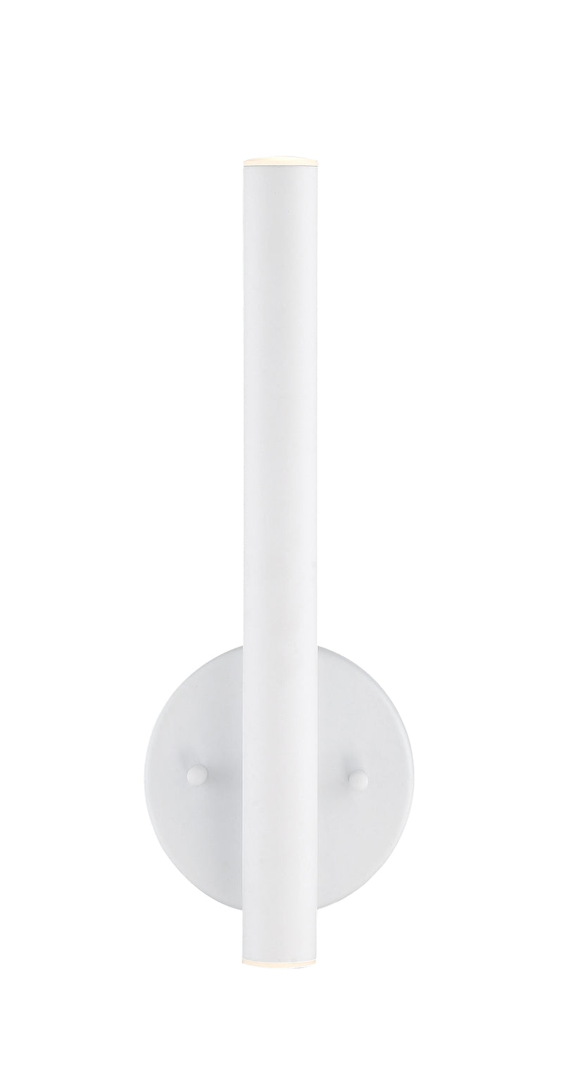 Forest 2 Light 4.75" Wall Sconce, 13.75" Tall in Matte White