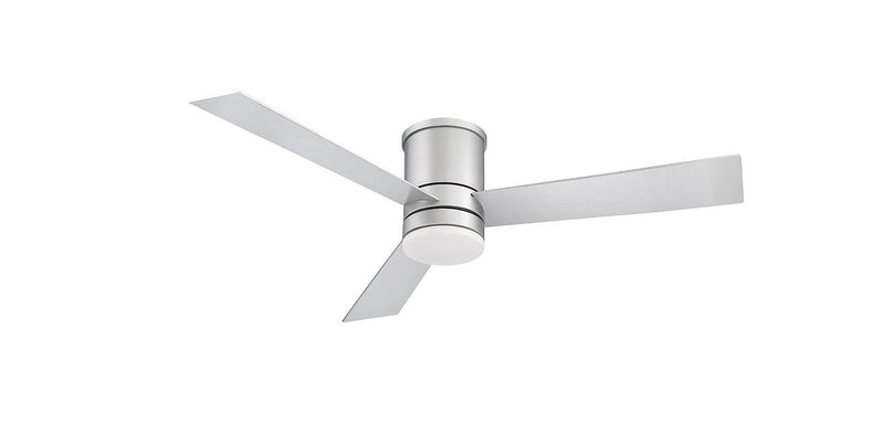Axis 52" Outdoor Flush Mount Ceiling Fan with Light in Bronze