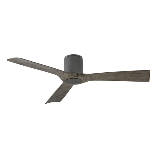 Aviator 54" Outdoor Flush Mount Ceiling Fan in Graphite / Weathered Gray
