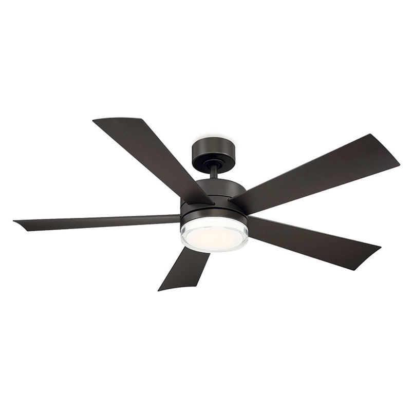 Wynd 52" Outdoor Ceiling Fan with Light in Bronze