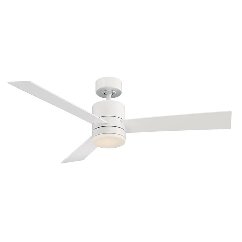 Axis 52" Outdoor Ceiling Fan with Light in Matte White