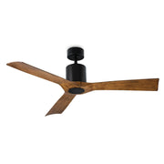 Aviator 54" Outdoor Ceiling Fan in Matte Black / Distressed Koa