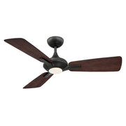 Mykonos 52" Outdoor Ceiling Fan with Light in Bronze / Dark Walnut