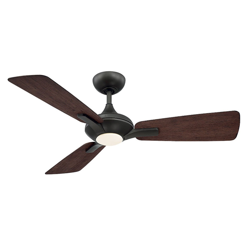Mykonos 52" Outdoor Ceiling Fan with Light in Bronze / Dark Walnut