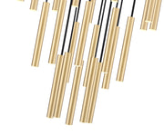 Forest 27 Light 36" Pendant, 12" Tall in Modern Gold