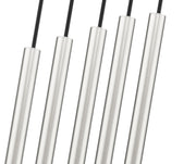 Forest 5 Light 42" Linear Pendant, 12" Tall in Brushed Nickel