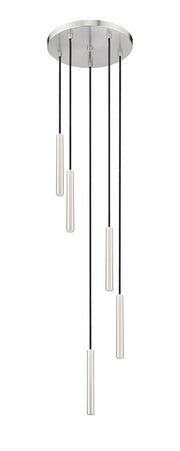 Forest 5 Light 12" Pendant, 12" Tall in Brushed Nickel