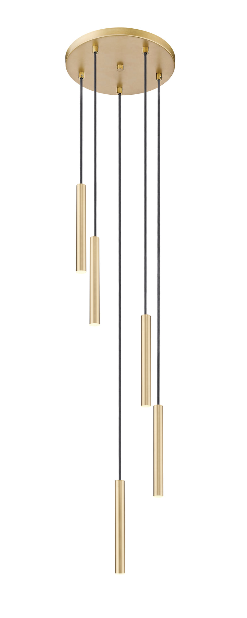Forest 5 Light 12" Pendant, 12" Tall in Modern Gold
