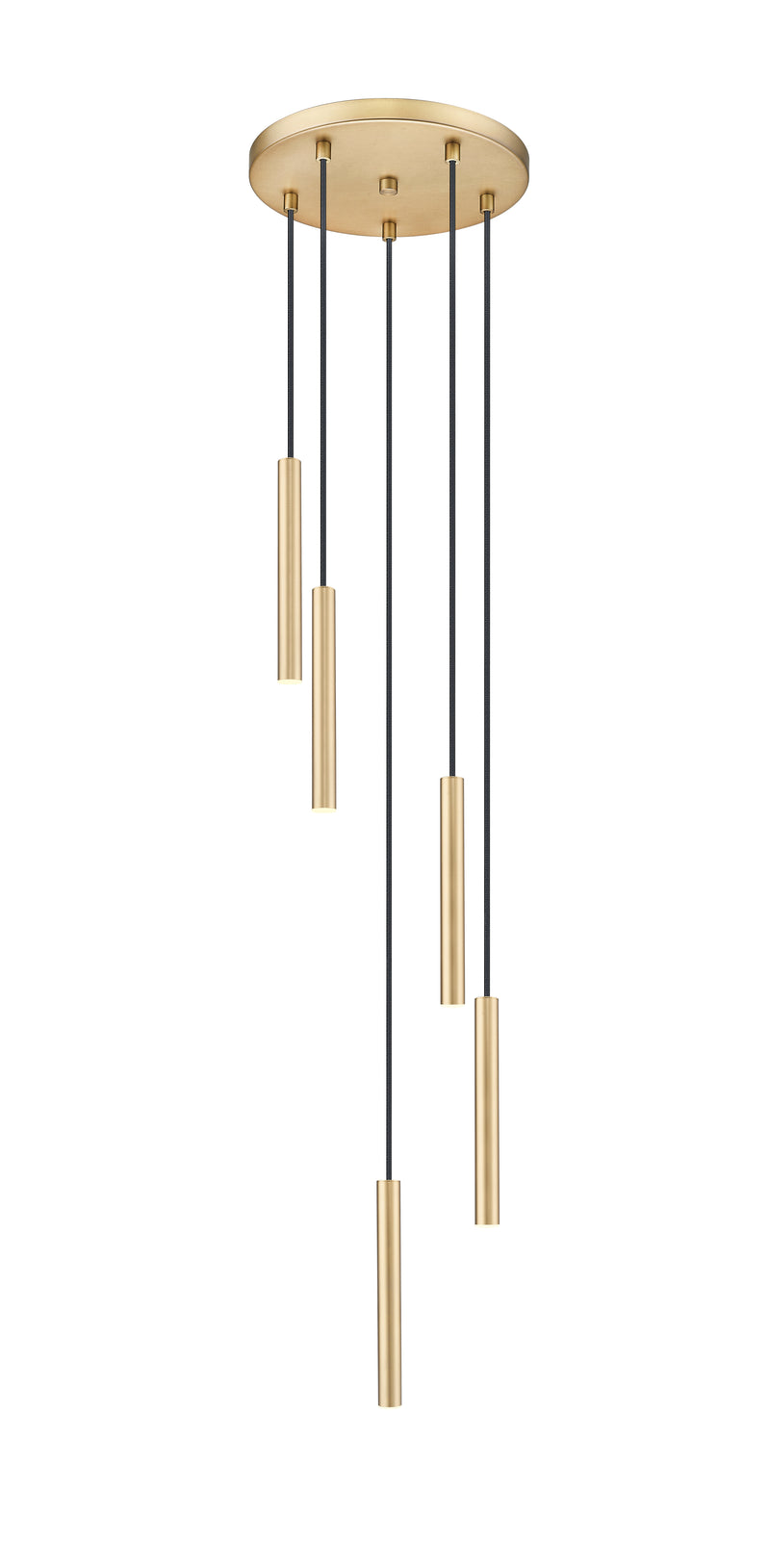 Forest 5 Light 12" Pendant, 12" Tall in Modern Gold