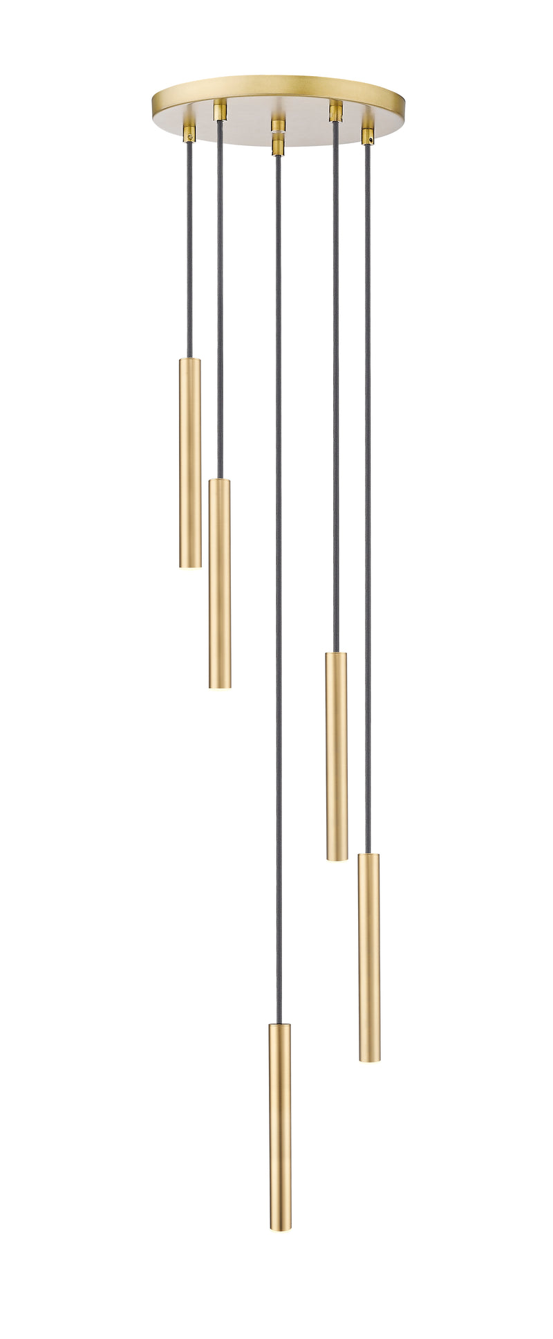 Forest 5 Light 12" Pendant, 12" Tall in Modern Gold