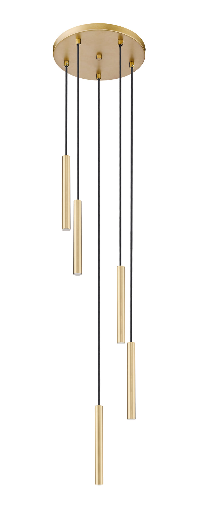 Forest 5 Light 12" Pendant, 12" Tall in Modern Gold