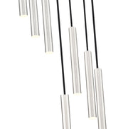 Forest 7 Light 18" Pendant, 12" Tall in Brushed Nickel