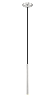 Forest 1 Light 4.75" Pendant, Brushed Nickel, Matte Black or Modern Gold Shades, 919 Series, 12" Tall in Brushed Nickel