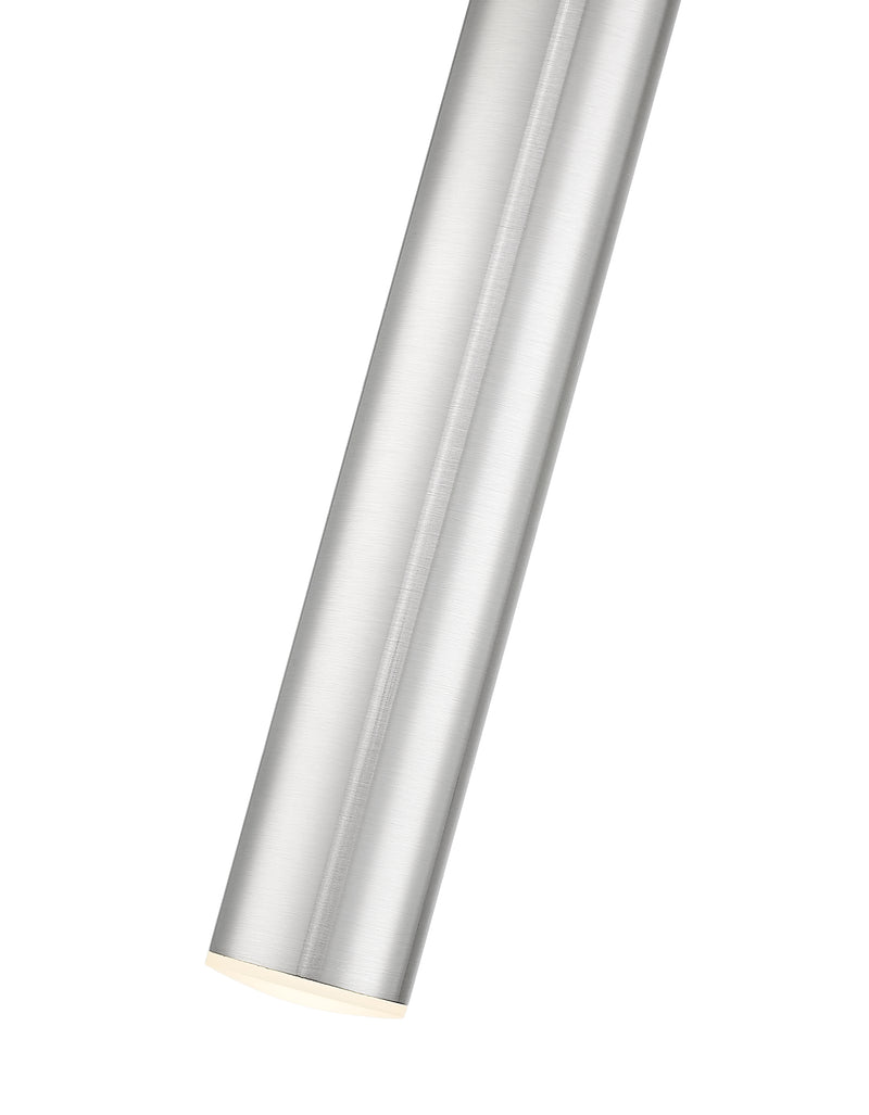 Forest 1 Light 4.75" Pendant, Brushed Nickel, Matte Black or Modern Gold Shades, 919 Series, 12" Tall in Brushed Nickel