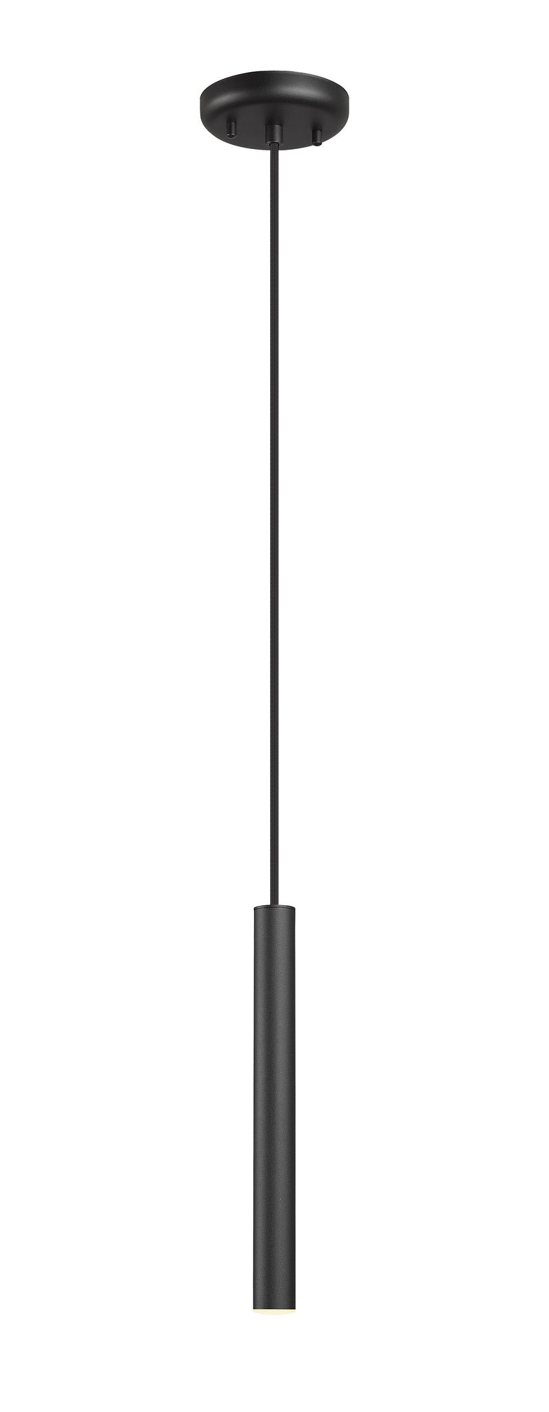 Forest 1 Light 4.75" Pendant, Brushed Nickel, Matte Black or Modern Gold Shades, 919 Series, 12" Tall in Matte Black