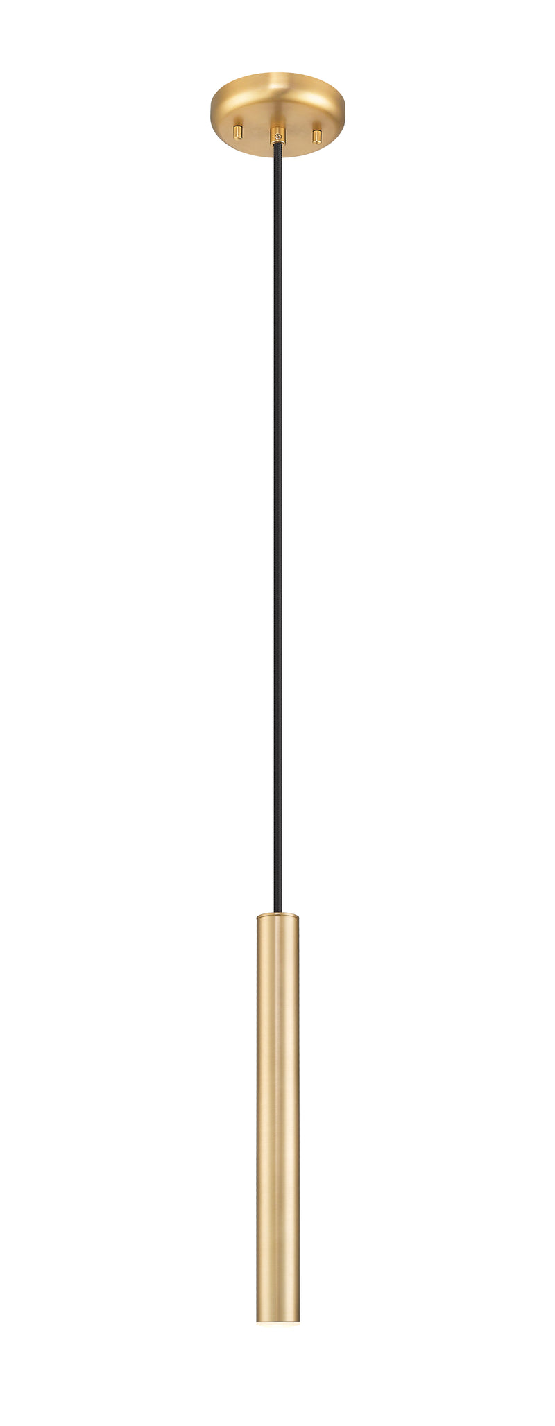 Forest 1 Light 4.75" Pendant, Brushed Nickel, Matte Black or Modern Gold Shades, 919 Series, 12" Tall in Modern Gold
