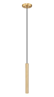 Forest 1 Light 4.75" Pendant, Brushed Nickel, Matte Black or Modern Gold Shades, 919 Series, 12" Tall in Modern Gold