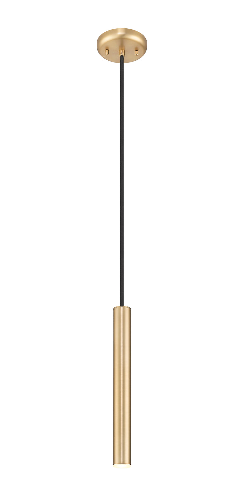 Forest 1 Light 4.75" Pendant, Brushed Nickel, Matte Black or Modern Gold Shades, 919 Series, 12" Tall in Modern Gold