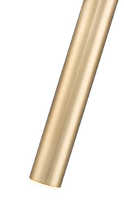 Forest 1 Light 4.75" Pendant, Brushed Nickel, Matte Black or Modern Gold Shades, 919 Series, 12" Tall in Modern Gold