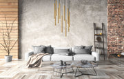 Forest 11 Light 24" Pendant, 23.75" Tall in Modern Gold in a room setting