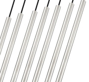 Forest 7 Light 54" Linear Pendant, 23.75" Tall in Brushed Nickel