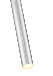 Forest 1 Light 4.75" Pendant, Brushed Nickel, Matte Black or Modern Gold Shades, 919 Series, 23.75" Tall in Brushed Nickel
