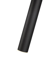 Forest 1 Light 4.75" Pendant, Brushed Nickel, Matte Black or Modern Gold Shades, 919 Series, 23.75" Tall in Matte Black
