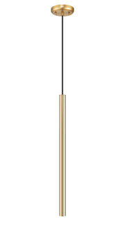 Forest 1 Light 4.75" Pendant, Brushed Nickel, Matte Black or Modern Gold Shades, 919 Series, 23.75" Tall in Modern Gold