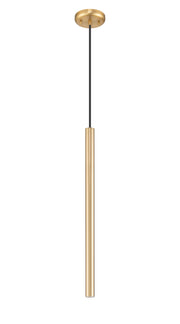 Forest 1 Light 4.75" Pendant, Brushed Nickel, Matte Black or Modern Gold Shades, 919 Series, 23.75" Tall in Modern Gold