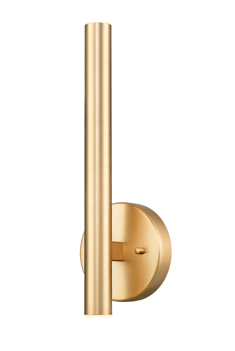 Forest 2 Light 4.75" Wall Sconce, Modern Gold Shade, 13.75" Tall in Modern Gold