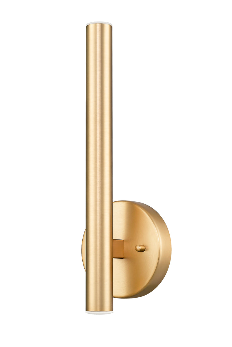 Forest 2 Light 4.75" Wall Sconce, Modern Gold Shade, 13.75" Tall in Modern Gold