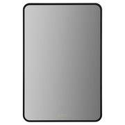 Aero 24" x 36" LED Stadium Mirror in Matte Black