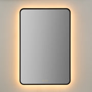 Aero 24" x 36" LED Stadium Mirror in Matte Black