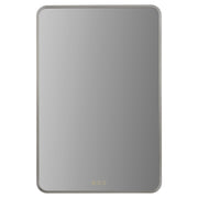 Aero 24" x 36" LED Stadium Mirror in Satin Nickel